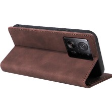 Mays Boutique Xiaomi 13T Flip Kapak Için Flip Case Basit Iş Cüzdan Deri Kılıf (Yurt Dışından)