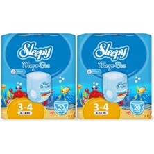 Sleepy Mayo Külot Bez 4 Numara Maxi 2'li Paket 40 Adet 