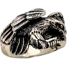 Gevherans Kartal Figürlü Gümüş Yüzük 240053205G08Y