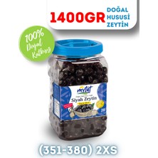 Mytat Doğal Gemlik Hususi Siyah Zeytin 1400 gr (351-380) 2XS