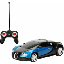 Suncon 1:24 Bugatti Veyron 16.4 Işıklı Uzaktan Kumandalı Araba - Mavi Araba