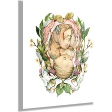 Gaagart Temperli Cam Tüp Bebek Poliklinik Tablosu Çiçekli Bebek