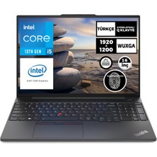 Lenovo Thinkpad E16 Gen 1 Intel Core I5-1335U 8gb 512GB+512GB SSD 16" Wuxga Freedos Taşınabilir Bilgisayar 21JN000BTX 019