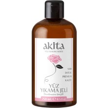 Akita % 100 Doğal Yüz Yıkama Jeli Gül 250mL