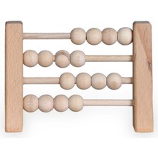 Alg Wood Doğal Sağlıklı Ahşap Abaküs Oyuncak, Montessori Toys, Çocuk ve Odası Ahşap DEKOR-5054