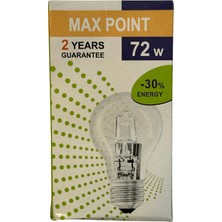 Max Poınt 72W 3200K (Sarı Işık) E27 Duylu Eski Tip Ampul