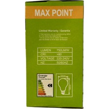 Max Poınt 72W 3200K (Sarı Işık) E27 Duylu Eski Tip Ampul