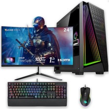 İzoly E-Vix Uranus I5-10400F 16GB 512GB M.2 Nvme SSD Rx 580 8gb 24" Oyuncu Masaüstü Bilgisayarı