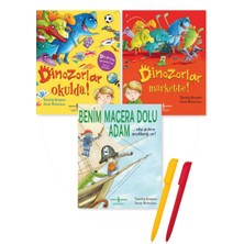 Alfa Kalem+Timothy Knapman 3 Kitap Set (Dinozorlar Okulda!-Markette!-Benim Macera Dolu Adam)