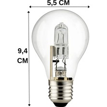 Max Poınt 100W 3200K (Sarı Işık) E27 Duylu Eski Tip Ampul (8 Adet)