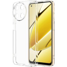 Case 4u Realme 11 4g Uyumlu Kılıf Süper Silikon Kapak Şeffaf