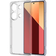 Case 4u Xiaomi Redmi Note 13 Pro 4g Uyumlu Kılıf Süper Silikon Kapak Şeffaf