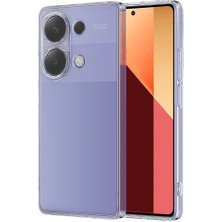 Case 4u Xiaomi Redmi Note 13 Pro 4g Uyumlu Kılıf Süper Silikon Kapak Şeffaf