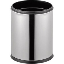 Kale Public 12 Lt Paslanmaz Kapaksız Çöp Kutusu