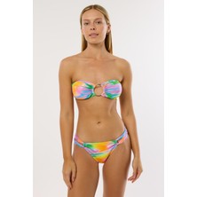 Ayyıldız 4604 Parlak Pembe Straplez Bikini Takımı