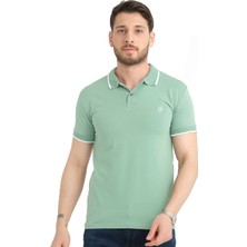 Varetta Erkek Su Yeşili Polo Yaka Yazlık Pamuklu Kısa Kollu T Shirt