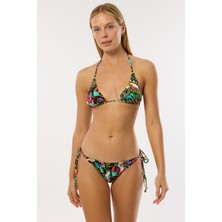 Ayyıldız 4606 Yeşil Desenli Bikini Takımı