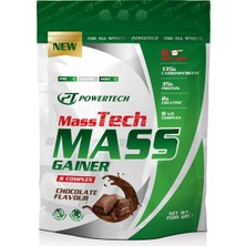 Powertech Nutrition Powertech Masstech Mass Gainer Çikolata Aromalı 1500 gr 8 Servis