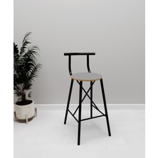 Eportatif Mutfak Sandalyesi Bar Taburesi  Füme 1230