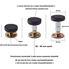 Eym 2 Adet Yatak Baza Başlık Dolap Sabitleme Aparatı Titreşim Önleyici