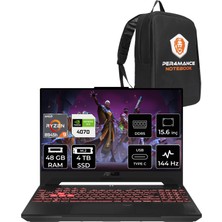 Asus Tuf Gaming A15 Amd Ryzen 9 8945H 48GB 4tb SSD RTX4070/8GB 140W 15.6" Fhd 144Hz Fdos Taşınabilir Bilgisayar LP124 & Per4 Çanta LP124P330