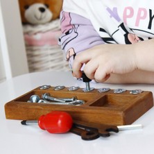 Montessori Tornavida Tahtası, Beceri Zeka ve Yürümeye Başlayan Çocuklar Için Duyusal Öğrenme Seti