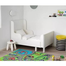 IKEA Busunge Uzayabilen Çocuk Karyolası, Beyaz Renk Meridyendukkan 80X200 cm