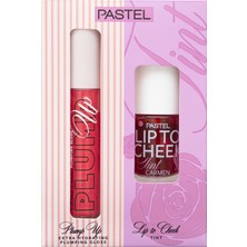 Pastel Plump Up Dolgunlaştıran Dudak Parlatıcısı 204 Spicy Sweet & Lip To Cheek Tint Carmen