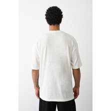 Hanclo Pamuk Basic Avrupa Kalıp/oversize Fit Kesim Bisiklet Yaka Kısa Kollu T-Shirt