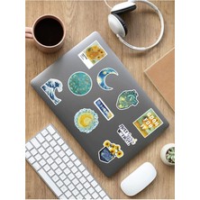 Sweet Twins Van Gogh Temalı Laptop Notebook Tablet Sticker Set 3