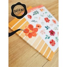Sweet Twins - Şeffaf Floral & Leaf Temalı Laptop Notebook Telefon Tablet Ajanda Sticker Seti