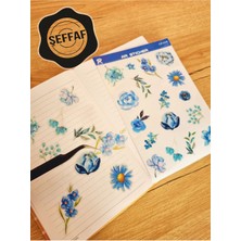 Sweet Twins Accessories Sweet Twins - Şeffaf Floral & Leaf Temalı Laptop Notebook Telefon Tablet Ajanda Sticker Seti