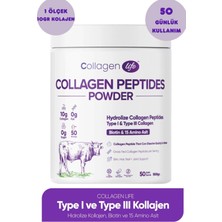 Collagen Life Hidrolize Kolajen Peptitler Biotin ve 15 Amino Asit Içeren Gıda Takviyesi