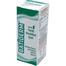 Batiderm Povidon Iyot %10 Sprey 100 ml