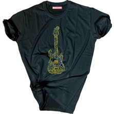 Bluu  Baskılı Tişört Outdoor Normal Kalıp Tshirt