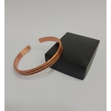 Elden Eve Bakır Ayete’l Kürsi Yazılı Bakır Bileklik LZRB0002-1