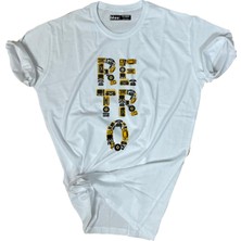 Bluu  Baskılı Tişört Outdoor Normal Kalıp Tshirt