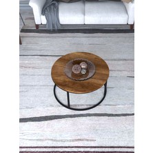 Uygamo Vega Orta Sehpa 60 cm Barok Ceviz