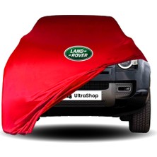 Ultra Shop Land Rover Defender 130 (2022-) Araba Brandası Kırmızı Kumaş Penye Toz Geçirmez Oto Garaj Branda