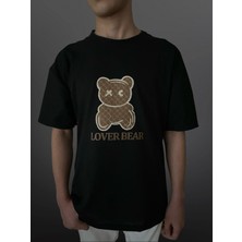 Velox Home Lover Bear Ayıcık Baskılı Bisiklet Yaka T-Shirt