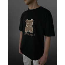 Velox Home Lover Bear Ayıcık Baskılı Bisiklet Yaka T-Shirt