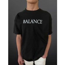 Velox Home Balance Baskılı Bisiklet Yaka T-Shirt Penye