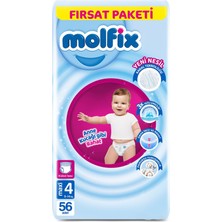 Molfix Külot Bebek Bezi Beden:4 (9-14KG) Maxi 280 Adet Mega Fırsat Pk