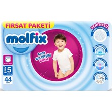 Molfix Külot Bebek Bezi Beden:5 (12-17KG) Junior 352 Adet Dev Ekonomik Fırsat Pk