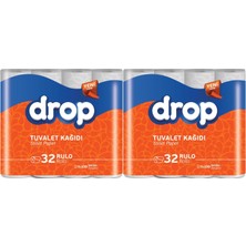 Drop Tuvalet Kağıdı Çift Katlı 64 Lü Paket (2pk*32)