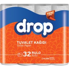 Drop Tuvalet Kağıdı Çift Katlı 64 Lü Paket (2pk*32)