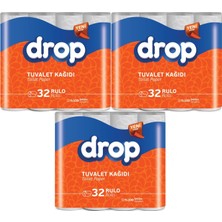 Drop Tuvalet Kağıdı Çift Katlı 96 Lı Paket (3pk*32)