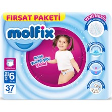 Molfix Külot Bebek Bezi Beden:6 (15+Kg) Extra Large 74 Adet Ekonomik Fırsat Pk