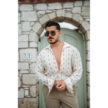 Outfit-Man Erkek Kroşe Oversize Gömlek Kahve