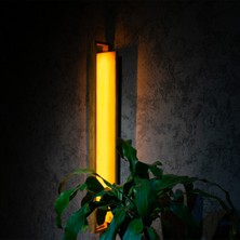 Alberas 90 cm Harmony Night Dikey LED Aplik Amber Ev Işıklandırma Dekorasyon Avize Cafe Otel Salon Duvar